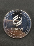 1 Troy Ounce .999 Fine Silver OPM Metals Silver Bullion Round Coin