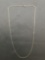Rope Link 1.25mm Wide 18in Long Sterling Silver Chain