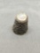 Greek Key Detailed 20mm Tall 17mm Diameter 900 Silver Thimble