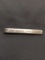 Dated 1955 55mm Wide 6mm Tall High Polished Sterling Silver Tie Clip