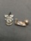 Lot of Two Sterling Silver Sports Themed Charms