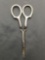 Hammer Finished 5in Long 2in Wide Vintage Pair of Sterling Silver Manicure Scissors