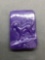 Asian Style Hand-Carved Dog Themed Rectangular 57x40mm Purple Jade Figurine