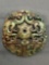 Asian Style Hand-Carved Dragon Motif Round 70mm Diameter Green Jade Pendant