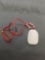 Asian Style Hand-Carved Buddha Themed Oval 48mm Tall 32mm Wide White Jade Pendant w/ Red Silk Cord