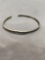 Signed Designer Mother & Child Themed 4mm Wide 3in Diameter Sterling Silver Cuff Bracelet