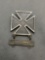 Sterling Silver Military Cross Carbine Medal 38mm Tall 25mm Wide