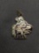 Old Pawn Native American Style Enameled Eagle Design 16x16mm Sterling Silver Pendant