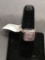 Bezel Set Rectangular Step Faceted 12x10mm Rose Quartz Center High Polished Sterling Silver Ring