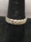 Hand-Braided 5mm Wide Sterling Silver Ring Band
