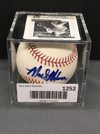 Signed MARK MCLEMORE Mariners Autographed Major League Baseball