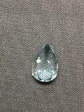 Loose Pear Faceted Aquamarine Gemstone