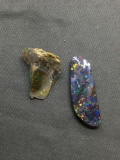 Lot of Three Rough Opal Gemstones