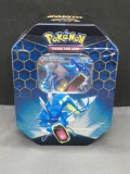 Factory Sealed 2019 Pokemon Hidden Fates 4 Booster Pack Gyarados Tin