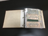 AMAZING LOADED Currency & Ephemera Binder From Estate - Vintage Foreign