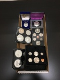 Lot of Canadian Proof Silver Coins Uncirculated Coins and Bicentennial Silver Medals from Estate