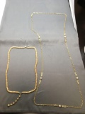 Lot of Two Various Style Faux Pearl Decorated Fashion Necklaces