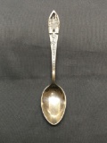 Walt Disney Branded Disneyland Themed 4.25in Long 1in Wide Sterling Silver Collectible Spoon