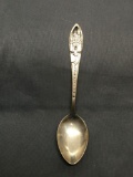 Walt Disney Branded Disneyland Themed 4.25in Long 1in Wide Sterling Silver Collectible Spoon