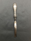 English Made Filigree Detailed 5in Long 0.5in Wide Vintage Sterling Silver Cuticle Pusher