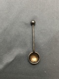 Petite 2.5in Long 0.5in Wide Sterling Silver Collectible Spoon