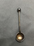 Petite 2.5in Long 0.5in Wide Sterling Silver Collectible Spoon
