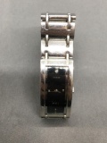 Guess Designer Steel Collection Rectangular 31x12mm Water Resistant Stainless Steel Watch w/