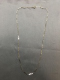 Unique Figaro Style Link 2.5mm Wide 20in Long Sterling Silver Chain