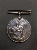 British WWI Coin Medal 50mm Tall 35mm Wide Dated 1914 - 1918