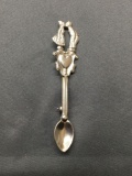 Lang Designer Lovers Themed 70mm Tall 15mm Wide Collectible Spoon Sterling Silver Brooch