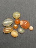 Lot of Round & Oval Shaped Loose Fire Opal Gemstones