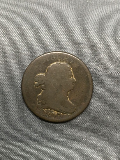 1807 United States Half Penny Cent Coin from Estate