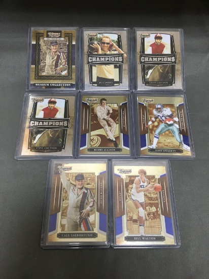 8 Card Lot of 2008 Donruss Sports Legends SERIAL NUMBERED Trading Cards from Huge Collection