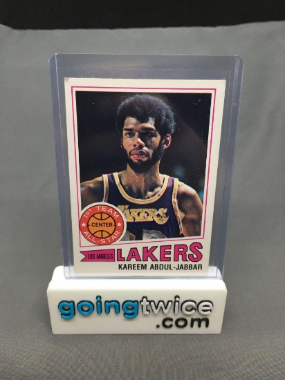 1977-78 Topps #1 KAREEM ABDUL-JABBAR Lakers Vintage Basketball Card