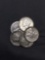 5 Count Lot of United States Mercury Silver Dimes - 90% Silver Coins from Estate