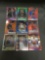 9 Card Lot of REFRACTORS and PRIZMS with Stars and Rookies from Collection