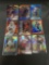 9 Card Lot of REFRACTORS and PRIZMS with Stars and Rookies from Collection