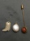 Lot of Three Gemstone Jewelry, One White Baroque Pearl Pendant, Jasper Carved Cowboy Boot & Jasper