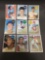 9 Card Lot of 1969 Topps Vintage Baseball Cards from Estate