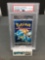 PSA Graded 1999 Pokemon Base Set 1st Edition French Blastoise Art 11 Card Booster Pack NM-MT 8