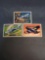 3 Card Lot of 1952 Topps Wings Vintage Trading Cards from Estate