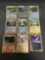 9 Card Lot of Pokemon EX SERIES Holofoil Rare Trading Cards from Binder Set