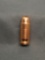 .999 Fine Copper Solid Copper Bullet from Estate