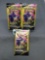 Lot of 3 Factory Sealed Pokemon TEAM UP 3 Card Booster Packs from Retail Box Break