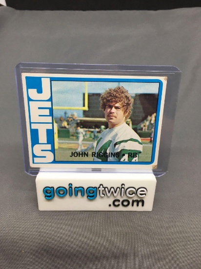 1972 Topps #13 JOHN RIGGINS Jets Redskins ROOKIE Vintage Football Card
