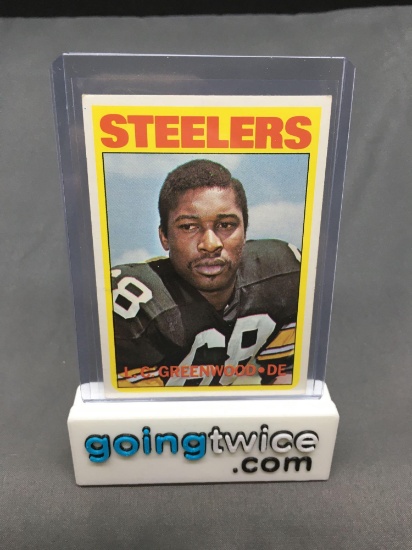 1972 Topps #101 L.C. GREENWOOD Steelers ROOKIE Vintage Football Card