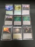 9 Card Lot of Magic the Gathering Gold Symbol RARES, Foils, and Mythics from HUGE Collection