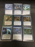 9 Card Lot of Magic the Gathering Gold Symbol RARES, Foils, and Mythics from HUGE Collection