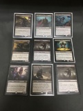 9 Card Lot of Magic the Gathering Gold Symbol RARES, Foils, and Mythics from HUGE Collection