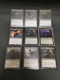 9 Card Lot of Magic the Gathering Gold Symbol RARES, Foils, and Mythics from HUGE Collection